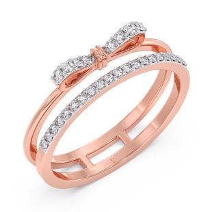 Little Bows Casual Diamond Ring