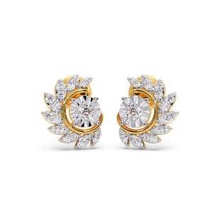 Red Indian Miracle Plate Diamond Earrings