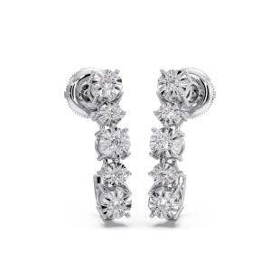 Queen Miracle Plate Diamond Earrings