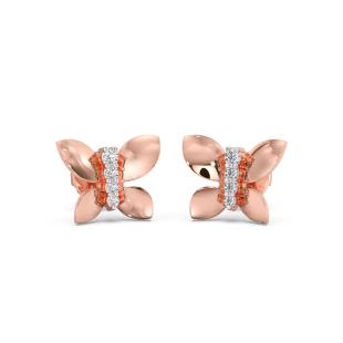 Crypsis Butterfly Diamond Stud Earrings