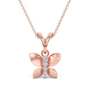 Crypsis Butterfly Diamond Pendant