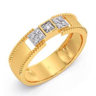 Medieval Diamond Engagement Band
