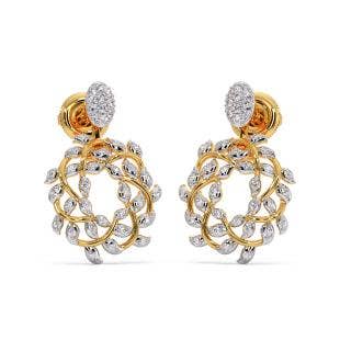 Wonderous Leaves Changeable Diamond Earrings