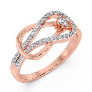 Knotty Love Knot Diamond Ring