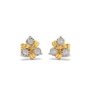 Whirly Miracle Plate Diamond Earrings