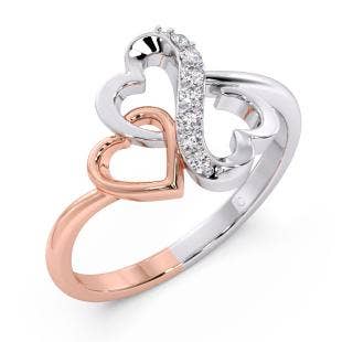 Heart V.Day Infinity Diamond Ring