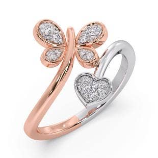 Flutterbug Diamond Ring