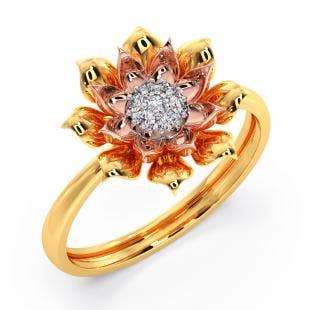 Golden Princess Diamond Ring