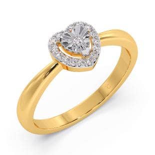 Heartbeats Miracle Plate Diamond RIng