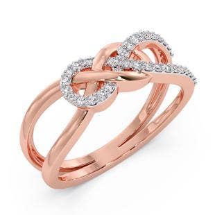 Splice Love Knot Diamond Ring