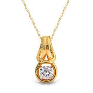 Perpetual Love Knot Diamond Pendant