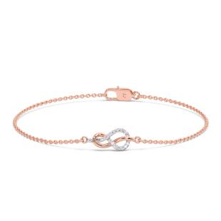 Date Night Love Knot Diamond Chain Bracelet