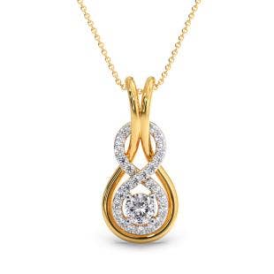 Token Love Knot Diamond Pendant