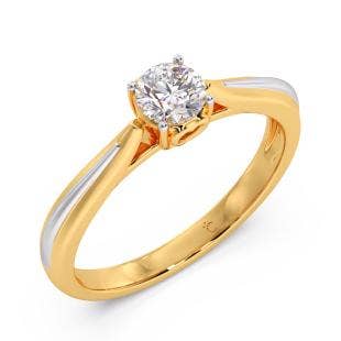 Fireball Solitaire Diamond Ring