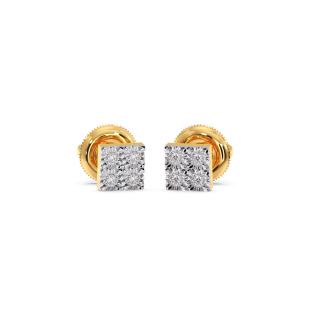 Hilly Miracle Plate Diamond Earrings