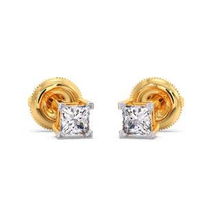 Hi Princess Solitaire Earrings