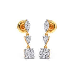 Bethany Miracle Plate Diamond Earrings