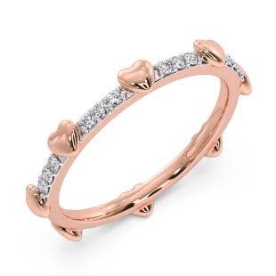 Revolving Hearts Eternity Diamond Band
