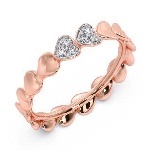 Misty Hearts Eternity Diamond Band