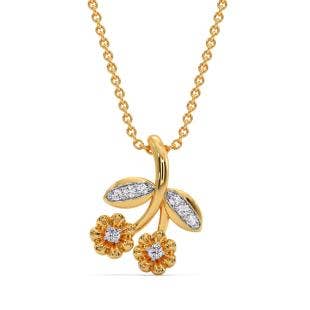 Fluerry Diamond Pendant With Chain