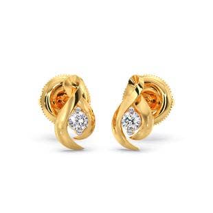 Morticia Solitaire Diamond Earrings