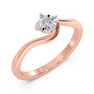 Ievy Solitaire Miracle Plate Diamond Ring