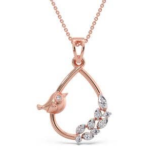 Midnight Bird Diamond Pendant