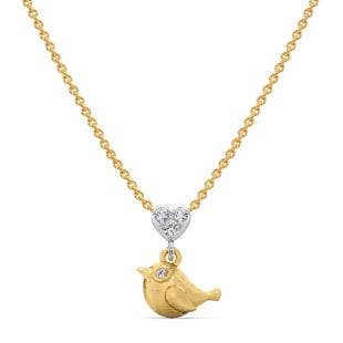 Spring Love Diamond Pendant Necklace