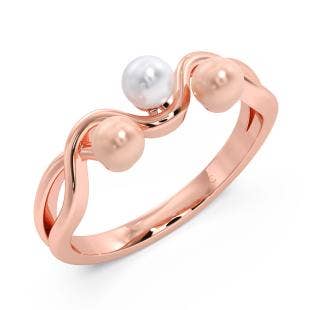 Tydaria Off White Pearl Gold Ring