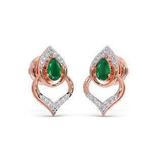 Florentine Petals Diamond And Gemstone Earrings