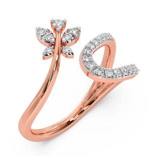 Butterfly Fly Away Diamond Ring