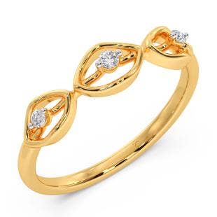 Third Eye Trail Diamond Stackable Ring