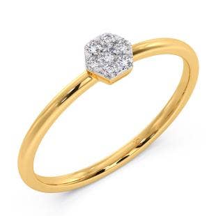 X and Zeroes Cluster Diamond Stackable Ring