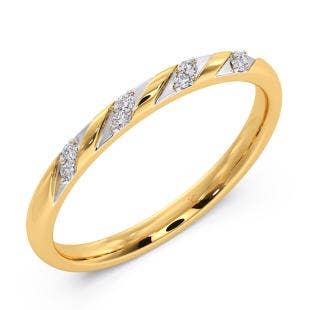 Waterdrop Trail Diamond Stackable Ring