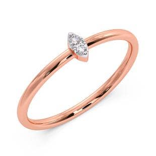 Two Stone Marquise Diamond Stackable Ring