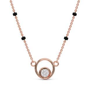 Whirling Diamond Cluster Mangalsutra