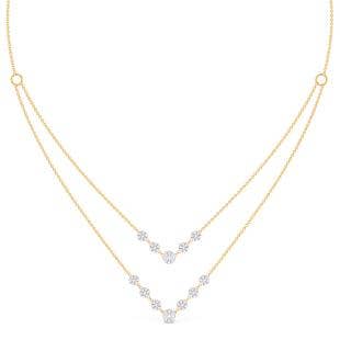 Miracle Shine 2 Layered Diamond Necklace