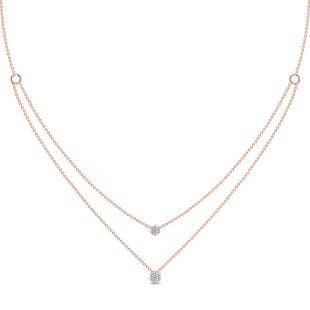 Melissa 2 Layered Diamond Necklace