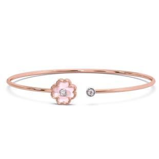 Cher Clover Diamond Cuff Bracelet