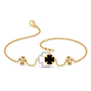 Spread Love Clover Diamond Chain Bracelet