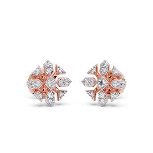 Stylite Cluster Diamond Stud Earrings