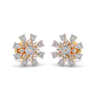 Ayaat Cluster Diamond Stud Earrings