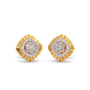 Glimmer Diamond Stud Earrings