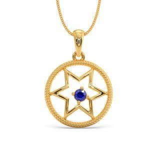 Osha Star Gold And Gemstone Pendant