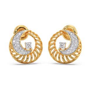 Ditya Circle Diamond Earrings