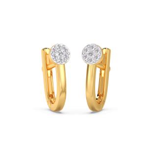 Alaia Diamond Hoop Earrings