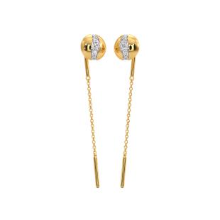 Harika Diamond Sui Dhaga Earrings