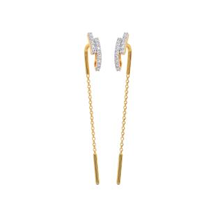 Mayet Diamond Sui Dhaga Earrings