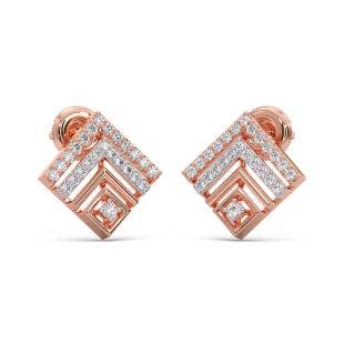 Zinal Diamond Stud Earrings