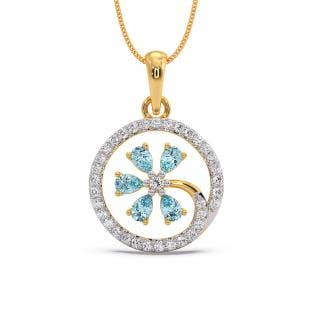 Lakshidha Diamond And Gemstone Pendant